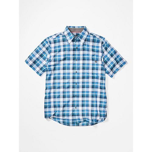 Marmot Clothes Dark Blue NZ - Syrocco Shirts Mens NZ3084271